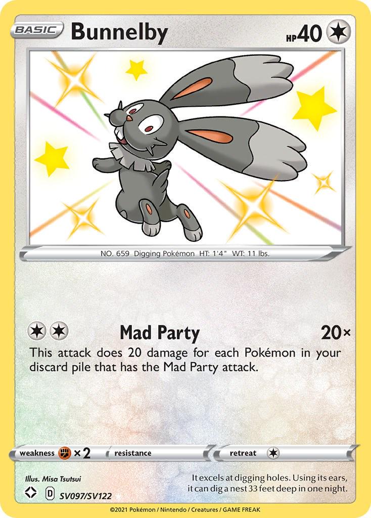 Shining Fates Bunnelby Pokémon card